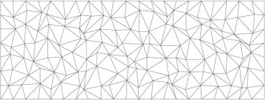 Modern tasarım kavramları için karmaşık çizgi ağı ve üçgen şekilli soyut geometrik desen.