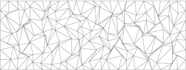 Modern sanat dekoru ve yaratıcı arka planlar için kaotik çizgi tasarımına sahip soyut geometrik desen.