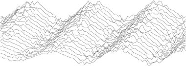 Modern sanatsal projeler ve arkaplan dokuları için tasarlanmış soyut dalgalar.