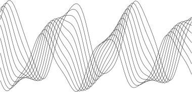 Yaratıcı dijital ve yazdırma projeleri için soyut geometrik dalga desen tasarımı.