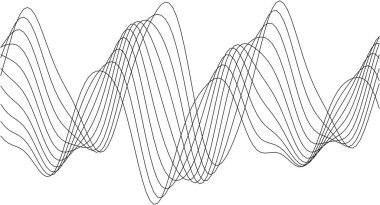 Modern sanat ve arka planlar için soyut dinamik dalga deseni tasarımı.