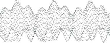 Modern sanat ve dekor için soyut dalga desen tasarımı.