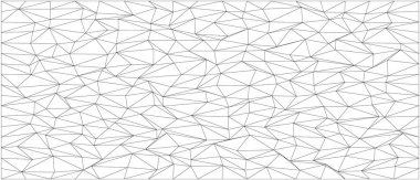 Yaratıcı tasarım ve arka planlar için düzensiz üçgenler içeren karmaşık geometrik soyut desen.