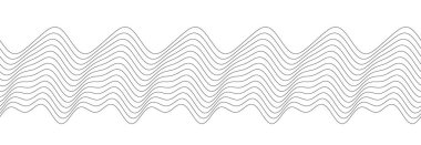 Modern tasarım kavramları ve arkaplanlar için minimalist gri dalga deseni.