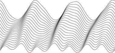 Modern arkaplan ve yaratıcı projeler için soyut dalga desen tasarımı.