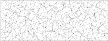 Modern sanat arkaplanları ve dijital projeler için üçgen ağ tasarımlı soyut geometrik desen.
