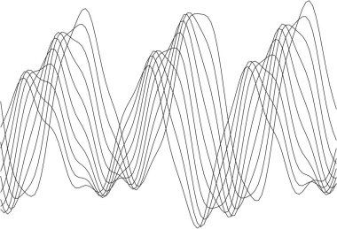 Yaratıcı projeler ve arkaplanlar için soyut dalga desen tasarımı.