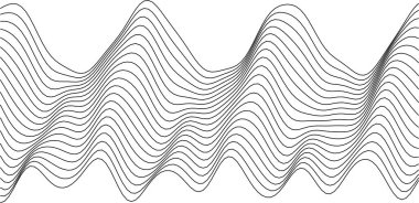 Yaratıcı projeler ve arkaplanlar için soyut dalga desen tasarımı.