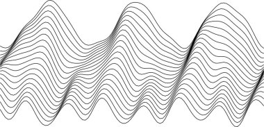 Modern sanat ve grafik projeleri için soyut dalga desen tasarımı.