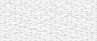 Yaratıcı tasarımlar için siyah ve beyaz olarak kaos ve karmaşıklığa sahip soyut geometrik desen.