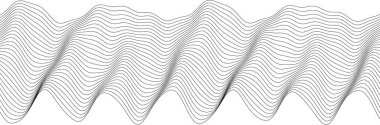 Modern arkaplan ve dokular için soyut dalgalı çizgi desen tasarımı.