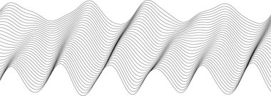 Modern dijital arkaplanlar ve minimalist duvar sanatı için soyut dalga çizgisi tasarımı.