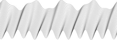 Modern tasarım ve yaratıcı arkaplanlar için soyut dalgalı çizgi deseni.