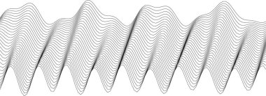 Yaratıcı tasarım ve modern sanat kavramları için soyut dalgalı çizgi desenleri.