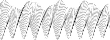 Modern tasarım ve dekorasyon için soyut çizgi dalga deseni.