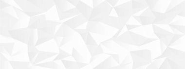 Modern tasarım ve arka planlar için beyaz çokgen şekilli soyut geometrik desen.