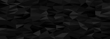 Modern tasarım altyapısı için koyu çokgen desenli soyut geometrik kaos.