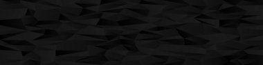 Modern tasarım projeleri için siyah üçgenli soyut geometrik kaos düzeni.