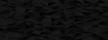 Modern tasarım projeleri için koyu üçgenli soyut geometrik desen.