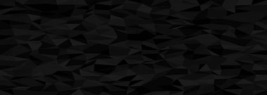 Modern tasarım projeleri için soyut geometrik koyu çokgen desen.