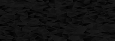 Modern tasarım arka planı için karanlık çokgen üçgenli soyut geometrik kaos.