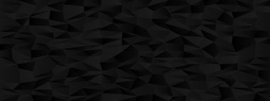 Modern tasarım ve doku modelleri için siyah üçgen şekilli soyut geometrik arkaplan.