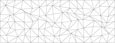 Düzensiz üçgenler ve modern tasarım projeleri için kaos konseptiyle Geometrik soyut desen.