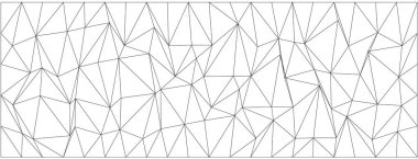 Çağdaş sanat ve yaratıcı altyapılar için soyut üçgen ağ tasarımlı Geometrik kaos.