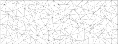 Modern arkaplan veya sanat projeleri için karmaşık çokgen dizaynlı soyut geometrik desen.