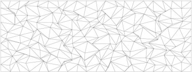 Modern sanat ve dijital arkaplanlar için soyut üçgen şekilli Geometrik kaos tasarım deseni.