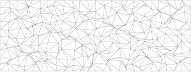 Modern tasarım projeleri için kaotik üçgenleri ve çizgileri olan geometrik soyut desen.