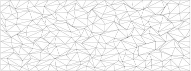 Modern tasarım için kaotik üçgen örgülü soyut geometrik desen.