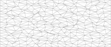 Soyut üçgen desenli karmaşık geometrik kaos.