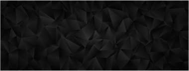 Modern arkaplan tasarımı için koyu çokgen şekilli geometrik soyut desen.