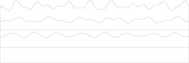 Sıvı çizgileri ve minimalist tasarımı olan soyut dalga biçimleri.