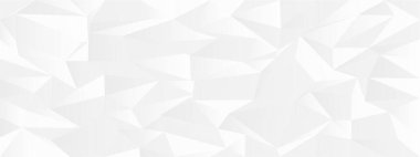 Modern arka planlar ve duvar sanatı için minimalist beyaz tasarımlı çokgen şekilli soyut geometrik desen.