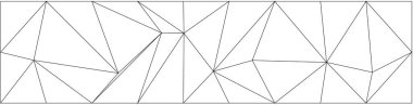 Modern sanat ve grafik projeleri için üçgen tasarımlı soyut geometrik kaos düzeni.