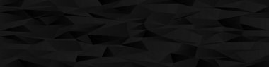 Modern tasarım elementleri için siyah çokgen şekilli soyut geometrik arkaplan.
