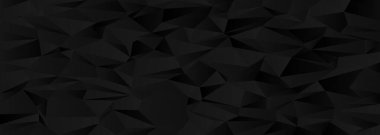 Modern tasarımlar için üçgen şekilli soyut geometrik siyah arkaplan.