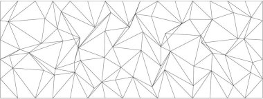 Modern tasarım projeleri için siyah-beyaz soyut geometrik kaos modeli.