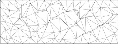 Modern tasarım projeleri için kaotik üçgen desenli Geometrik soyut sanat.