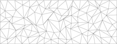 Modern tasarım ve dekorasyon için kaotik üçgen şekilli geometrik soyut desen.