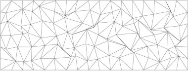 Kesişen çizgilerle soyut geometrik desen modern tasarım için düzensiz şekiller mozaiği oluşturuyor..