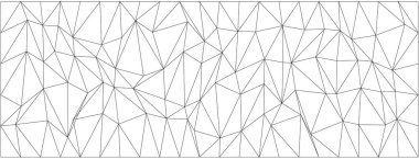 Modern tasarım ve sanatsal altyapılar için düzensiz çokgen şekillere sahip soyut geometrik desen.