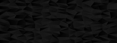 Modern tasarım arka planı için koyu çokgen desenli soyut geometrik kaos.