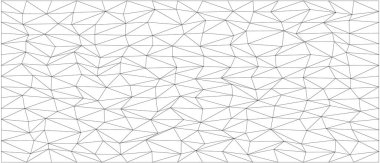 Soyut tasarım ve modern sanat projeleri için üçgen ağlı Geometrik kaos deseni.