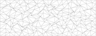 Yaratıcı tasarım ve arkaplan için kesişen çizgiler ve üçgenlerle soyut geometrik kaos deseni.