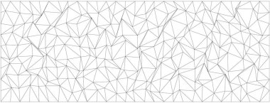 Modern tasarım altyapısı için çokgen çizgileri olan soyut geometrik kaos deseni.