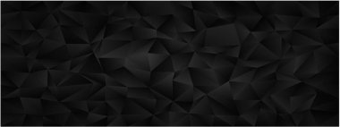 Modern tasarım projeleri için Geometrik koyu çokgen arkaplan.