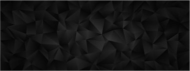 Modern tasarım ve arka planlar için üçgen şekilli soyut geometrik siyah desen.
